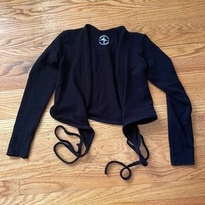 Cute ballet knit wrap top